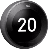 Google Nest Thermostaat Zwart OpenTherm compatible thermostaat