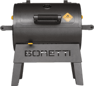 Boretti Terzo Houtskoolbarbecue - Compact - Zwart