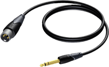 Procab CLA724/1,5 verloopkabel - 1,5mtr. Jack kabel