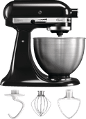 KitchenAid Classic Mixer 5K45SSEOB Onyx Zwart Keukenmixer voor kleine tot middelgrote bereidingen