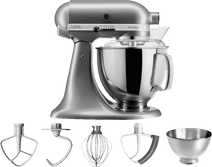 KitchenAid Artisan Mixer 5KSM175PS Contour Zilver Keukenmixer voor kleine tot middelgrote bereidingen