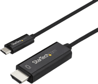 StarTech USB-C naar 4K 60Hz HDMI Converter 2 meter Zwart Kabel converter voor usb C poorten