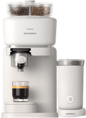 Philips Baristina Bean Swap BAR320/00 Wit + Melkopschuimer Koffiemachine met dubbel bonenreservoir
