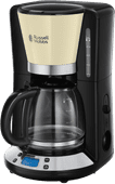 Russell Hobbs Colors Plus Cream filter coffee machine with timer