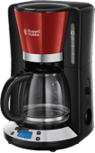 Russell Hobbs 24031-56 Colours Plus+ - Koffiezetapparaat met glazen kan - Rood