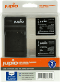 Jupio Kit: 2x Battery DMW-BLG10E + USB Single Charger Jupio accu voor camera
