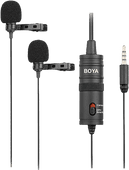 Boya BY-M1DM Duo Lavalier Microfoon Dasspeld microfoon