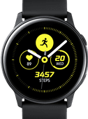 Samsung Galaxy Watch Active Zwart Horloge voor de af-en-toe fietser