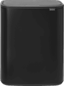 Brabantia Bo Touch Bin 2x 30L Matte Black 60L trash can