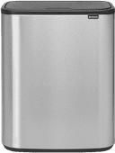 Brabantia Bo Touch Bin 2 x 30 Liter Rvs Fingerprint Proof Prullenbak voor afvalscheiding