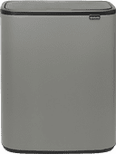 Brabantia Bo Touch Bin 2 x 30 Liter Mineral Concrete Grey Prullenbak voor afvalscheiding