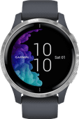 Garmin Venu - Smartwatch - 43 mm - Granietblauw/zilver