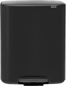 Brabantia Bo Pedal Bin 60 Liter Matt Black Brabantia Bo Pedal Pin