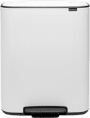 Brabantia Bo Pedal Bin 2 x 30 Liter White Brabantia Bo Pedal Pin