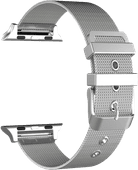Just in Case Apple Watch 42/44/45 mm Milanees Bandje Zilver Apple Watch bandje