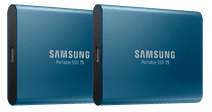 Samsung Portable SSD T5 500GB Duo Pack Blauw Externe SSD voor Mac