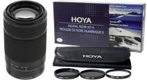 Sony E 55-210mm f/4.5-6.3 OSS Black + Hoya Digital Filter Kit 49mm Sony lens