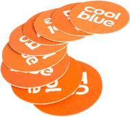 Coolblue Coasters (100 units) Coolblue fan product