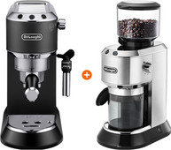 De'Longhi EC685.BK Dedica Zwart + Koffiemolen Espressomachine aanbieding