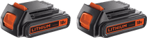 BLACK+DECKER 18V 2.0Ah Battery 2-pack 