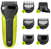 Braun Series 3 300BT Black/Green Braun series 3 electric shaver