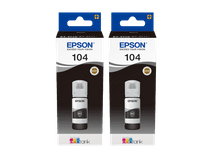 Epson 104 Ink Bottles Black Duo Pack Ink cartridge for Epson EcoTank printers
