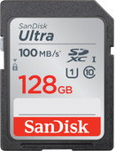 SanDisk SDXC Ultra 128GB 120MB/s Sandisk SD kaart