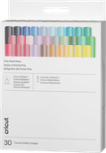 Cricut Pennen met extra fijne punt 0,4 mm Ultimate (set van 30) + adapter Materiaal voor Cricut snijplotters