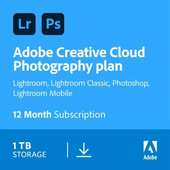 Adobe Creative Cloud Photography Plan 1 Jaar + 1TB Cloudopslag - Digitaal Foto en videosoftware