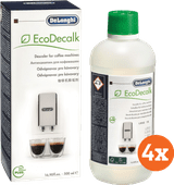 De'Longhi EcoDecalk Descaler 4 x 500ml Descaler for coffee machine