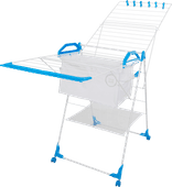 BlueBuilt Droogrek 25 meter met Wasmand, Wasknijpers en Waszak Cadeau van 50 tot 100 euro