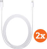 Apple Usb C naar Lightning Kabel 1m Kunststof Wit Duopack Datakabel