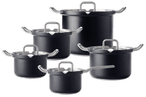 BK-Q-Linair Master Glass Black 5-delige set PFAS vrije pan