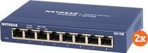 Netgear GS108 Duo Pack Switch with 8 ethernet ports