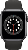 Apple Watch Series 6 40mm Space Gray Aluminium Zwarte Sportband Apple Watch Series 6 