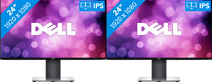 2x Dell UltraSharp U2419H Monitor aanbevolen voor dual of triple set-ups