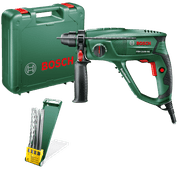 Bosch PBH 2100 RE + boor- en beitelset Bosch Groen gereedschap