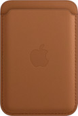 Apple Leather Wallet for iPhone with MagSafe Saddle Brown Card wallet