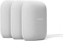 Google Nest Audio Chalk 3-Pack Smart Home Hub met spraakbesturing