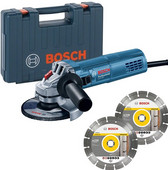 Bosch Professional GWS 880 + 2x diamantschijf Haakse slijper