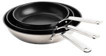 KitchenAid Stainless Steel Koekenpannenset 20 + 24 + 28 cm KitchenAid pan