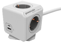 Allocacoc PowerCube Stekkerdoos met usb-A en usb-C Poorten Stekkerdoos