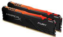 Kingston HyperX 32GB 3200MHz DDR4 CL16 DIMM (Kit of 2) Fury RGB RGB RAM geheugen