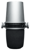 Shure MV7 Zilver XLR microfoon