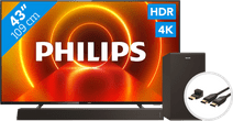 Philips 43PUS7805 - Ambilight + Soundbar + HDMI kabel