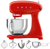 SMEG SMF03RDEU Red Stand mixer for small to medium-sized preparations