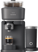 Philips Baristina Bean Swap BAR320/60 Zwart + Melkopschuimer Koffiemachine met dubbel bonenreservoir