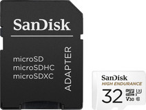 Sandisk Micro SDHC High Endurance 32GB 100MB/s + Adapter Sandisk MicroSD kaart