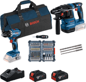 Bosch Professional GBH 18V-22 + GSR 18V-45 Combiset + Accessoires Bosch professional gereedschap
