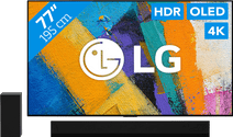 LG OLED77GX6LA + Soundbar Televisie met televisiebeugel